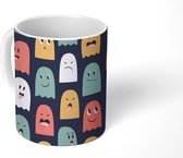 Mok - Koffiemok - Patroon - Pacman - Games - Spook - Jongens - Kinderen - Kids - Mokken - 350 ML - Beker - Koffiemokken - Theemok