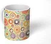 Mok - Koffiemok - Patronen - Stippen - Oranje - Girl - Kids - Kinderen - Mokken - 350 ML - Beker - Koffiemokken - Theemok