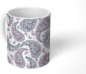 Mok - Koffiemok - Paisley - Pastel - Bohemian - Design - Mokken - 350 ML - Beker - Koffiemokken - Theemok