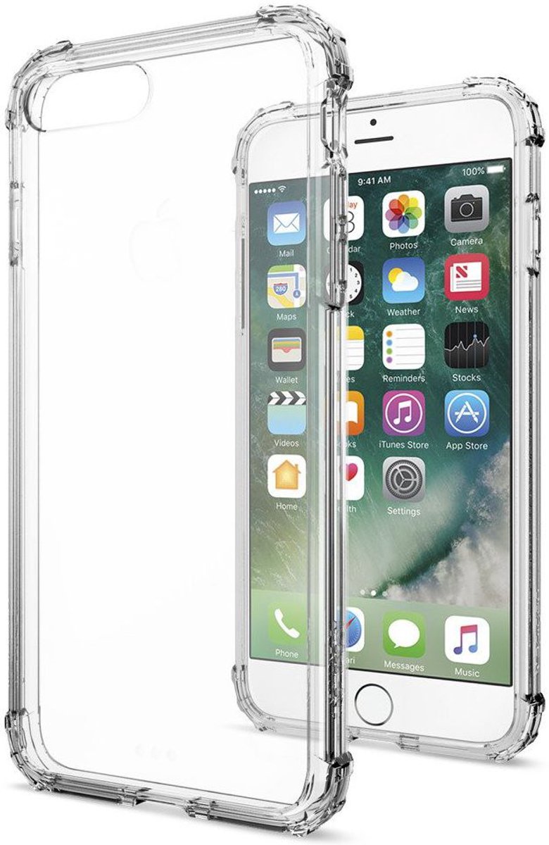 Spigen Crystal Shell Hoesje Apple iPhone 7 Plus / 8 Plus Clear