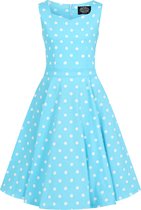 Skye Blue Polka Dot Kids Dress Feestjurk Meisje - Meisjes Jurken - Baby Jurk - Baby Kleding Meisjes