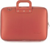 laptoptas Classic 43 x 33 cm kunstleer oranje/roze