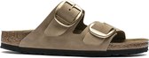 Birkenstock Arizona Dames Slippers Mud Green Narrow-fit | Groen | Nubuck | Maat 38