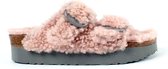 Birkenstock Arizona Dames Clogs Teddy Crystal Rose Narrow-fit | Roze | Microvezel | Maat 37