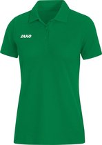 Jako Base Polo Dames - Sportgroen | Maat: 40