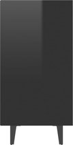 Dressoir 103,5x35x70 cm spaanplaat hoogglans zwart