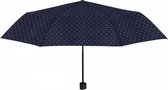 paraplu heren 96 cm polyester/staal blauw