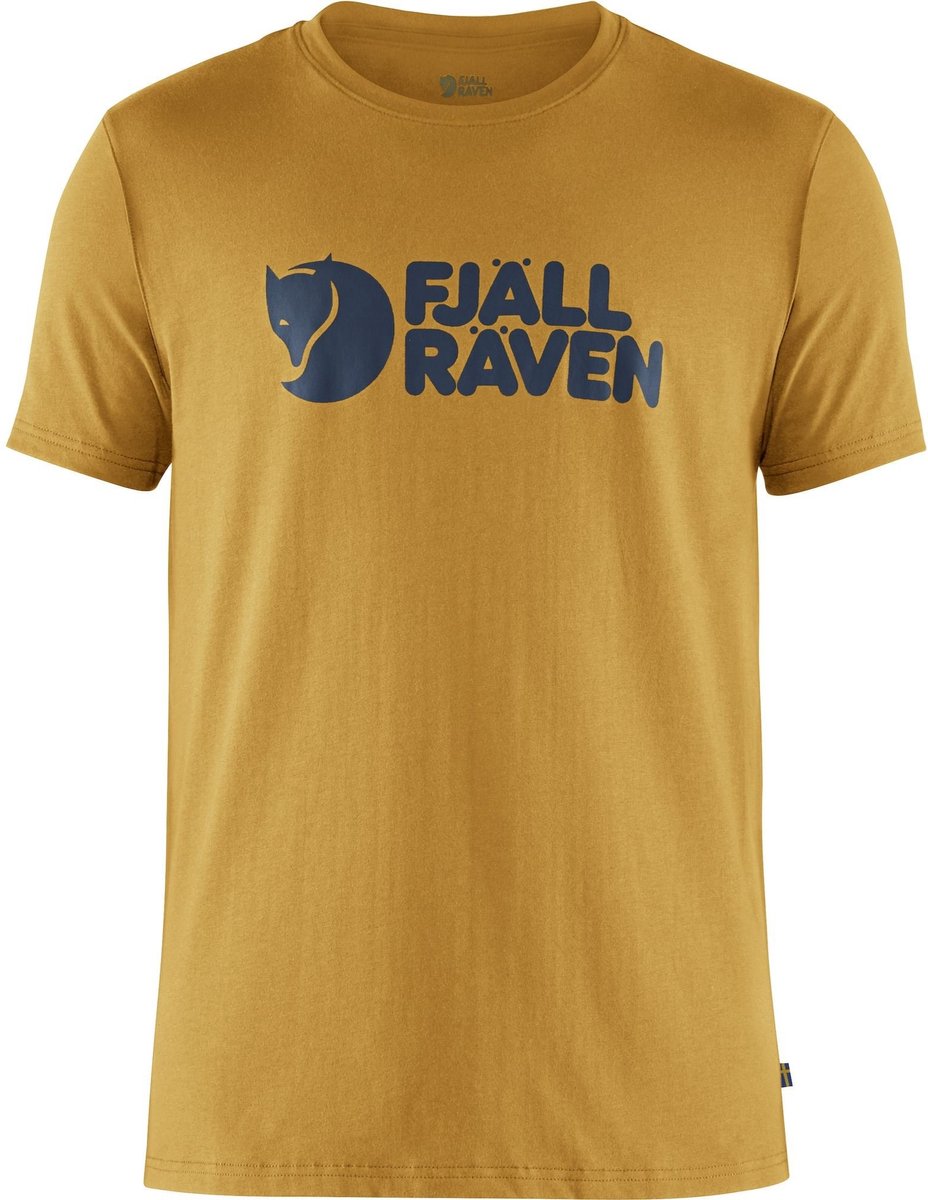 Fjallraven Fjällräven Logo T-shirt Heren Outdoorshirt Ochre