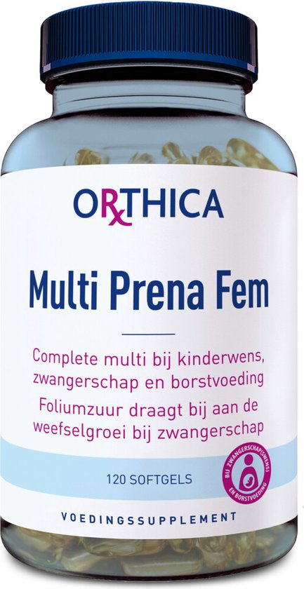 Orthica Prena Fem Zwangerschap Multivitaminen - 120 Capsules
