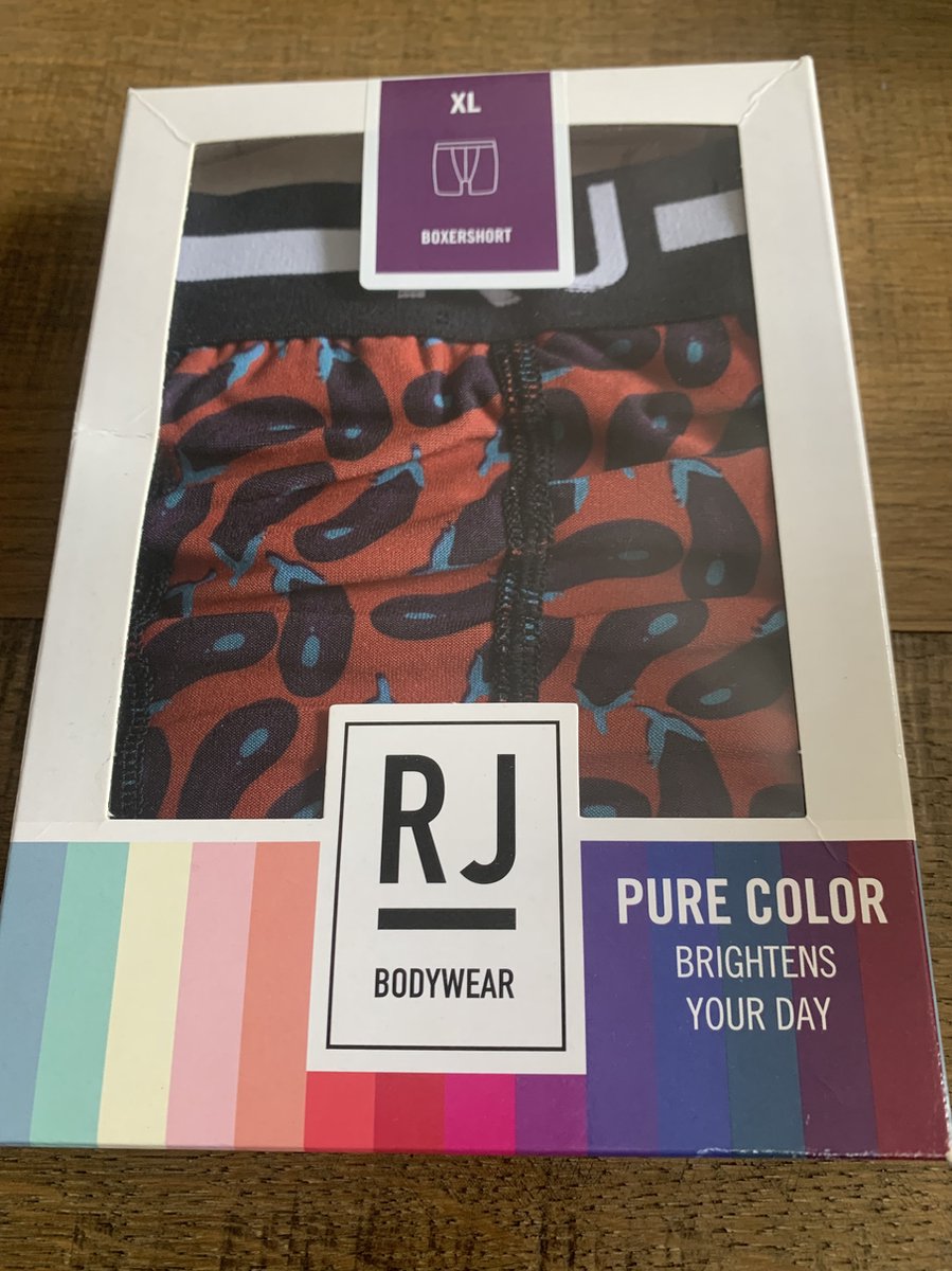 Rj Bodywear Heren Boxershort Aubergines Microfiber Maat Xl