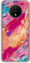 Case Company® - OnePlus 7T hoesje - Pastel Echoes - Soft Cover Telefoonhoesje - Bescherming aan alle Kanten en Schermrand