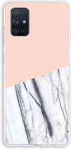 Case Company® - Samsung Galaxy A71 hoesje - A touch of peach - Soft Cover Telefoonhoesje - Bescherming aan alle Kanten en Schermrand