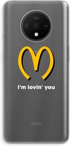 Case Company® - OnePlus 7T hoesje - I'm lovin' you - Soft Cover Telefoonhoesje - Bescherming aan alle Kanten en Schermrand