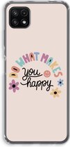 Case Company® - Samsung Galaxy A22 5G hoesje - Happy days - Soft Cover Telefoonhoesje - Bescherming aan alle Kanten en Schermrand