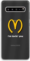 Case Company® - Samsung Galaxy S10 5G hoesje - I'm lovin' you - Soft Cover Telefoonhoesje - Bescherming aan alle Kanten en Schermrand