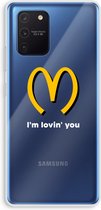 Case Company® - Samsung Galaxy Note 10 Lite hoesje - I'm lovin' you - Soft Cover Telefoonhoesje - Bescherming aan alle Kanten en Schermrand