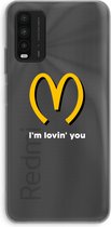 Case Company® - Xiaomi Redmi 9T hoesje - I'm lovin' you - Soft Cover Telefoonhoesje - Bescherming aan alle Kanten en Schermrand