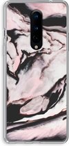 Case Company® - OnePlus 8 hoesje - Roze stroom - Soft Cover Telefoonhoesje - Bescherming aan alle Kanten en Schermrand