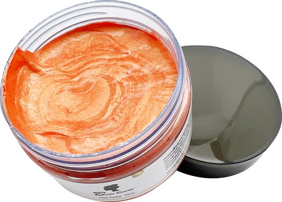 BenjaBeauty Haarwax - Haarkleuring - Haarverf - Koningsdag - Halloween - Cosplay - Haarcrème - Oranje