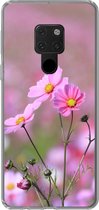 Coque Huawei P40 Lite - Fleurs - Extérieur - Rose - Coque de téléphone en Siliconen
