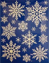 raamstickers Sneeuwvlokken groot 41 x 29 cm wit