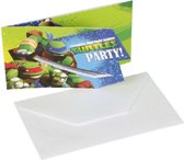 uitnodigingen Ninja Turtles junior 15cm 12-delig