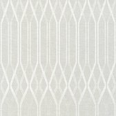 AS Creation Linen Style - RETRO LIJNEN BEHANG - grijs wit linneneffect - 1005 x 53 cm