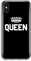 Case Company® - iPhone XS Max hoesje - Queen zwart - Soft Cover Telefoonhoesje - Bescherming aan alle Kanten en Schermrand