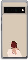 Case Company® - Google Pixel 6 Pro hoesje - I drink wine - Soft Cover Telefoonhoesje - Bescherming aan alle Kanten en Schermrand