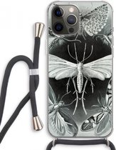 Case Company® - iPhone 12 Pro Max hoesje met Koord - Haeckel Tineida - Telefoonhoesje met Zwart Koord - Extra Bescherming aan alle Kanten en Over de Schermrand