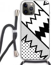 Case Company® - iPhone 12 Pro Max hoesje met Koord - Pop Art #5 - Telefoonhoesje met Zwart Koord - Extra Bescherming aan alle Kanten en Over de Schermrand