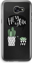 Case Company® - Samsung Galaxy A5 (2017) hoesje - Hey you cactus - Soft Cover Telefoonhoesje - Bescherming aan alle Kanten en Schermrand