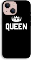 Case Company® - iPhone 13 mini hoesje - Queen zwart - Biologisch Afbreekbaar Telefoonhoesje - Bescherming alle Kanten en Schermrand