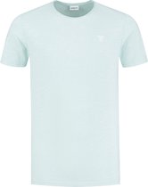 Purewhite -  Heren Regular Fit   T-shirt  - Blauw - Maat XXL