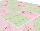 tafelkleed Prinses 120 x 180 cm roze/groen