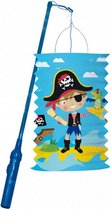 lampion Little Pirate 40 cm papier blauw