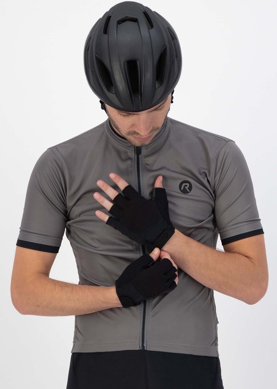 Rogelli Essential Fietshandschoenen Zomer - Wielrenhandschoenen - Korte Vinger - Heren - Zwart - Maat M van Merkloos — afbeelding 2