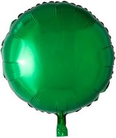 folieballon rond 45 cm groen