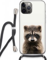 Case Company® - iPhone 13 Pro Max hoesje met Koord - Rocco - Telefoonhoesje met Zwart Koord - Extra Bescherming aan alle Kanten en Over de Schermrand