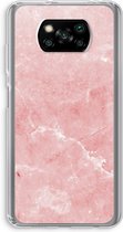 Case Company® - Poco X3 Pro hoesje - Roze marmer - Soft Cover Telefoonhoesje - Bescherming aan alle Kanten en Schermrand