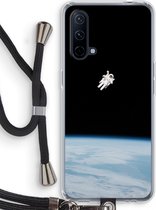 Case Company® - OnePlus Nord CE 5G hoesje met Koord - Alone in Space - Telefoonhoesje met Zwart Koord - Bescherming aan alle Kanten en Over de Schermrand