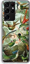 Case Company® - Samsung Galaxy S21 Ultra hoesje - Haeckel Trochilidae - Soft Cover Telefoonhoesje - Bescherming aan alle Kanten en Schermrand