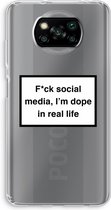 Case Company® - Poco X3 Pro hoesje - I'm dope - Soft Cover Telefoonhoesje - Bescherming aan alle Kanten en Schermrand