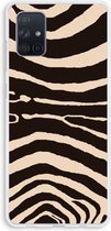 Case Company® - Samsung Galaxy A71 hoesje - Arizona Zebra - Soft Cover Telefoonhoesje - Bescherming aan alle Kanten en Schermrand
