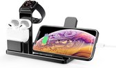 Case2go - 3 in 1 Oplaadhouder - Oplader geschikt voor iPhone, Apple Watch en Airpods - Zwart