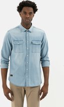 camel active Shirt met lange mouwen Indigo geverfd