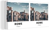 Canvas Schilderij Italië - Rome - Museum - 40x20 cm - Wanddecoratie
