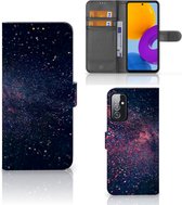 GSM Hoesje Geschikt voor Samsung Galaxy M52 Flip Cover Stars