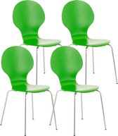 CLP Diego Set van 4 stapelstoelen groen