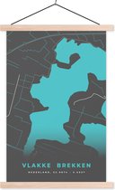 Porte-affiche avec affiche - Affiche scolaire - Plan de la ville - Carte - Nederland - Carte - Supports - 40x60 cm - Lattes vierges